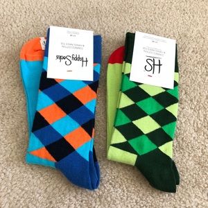 Happy Socks - Bundle of 2 Argyle Socks